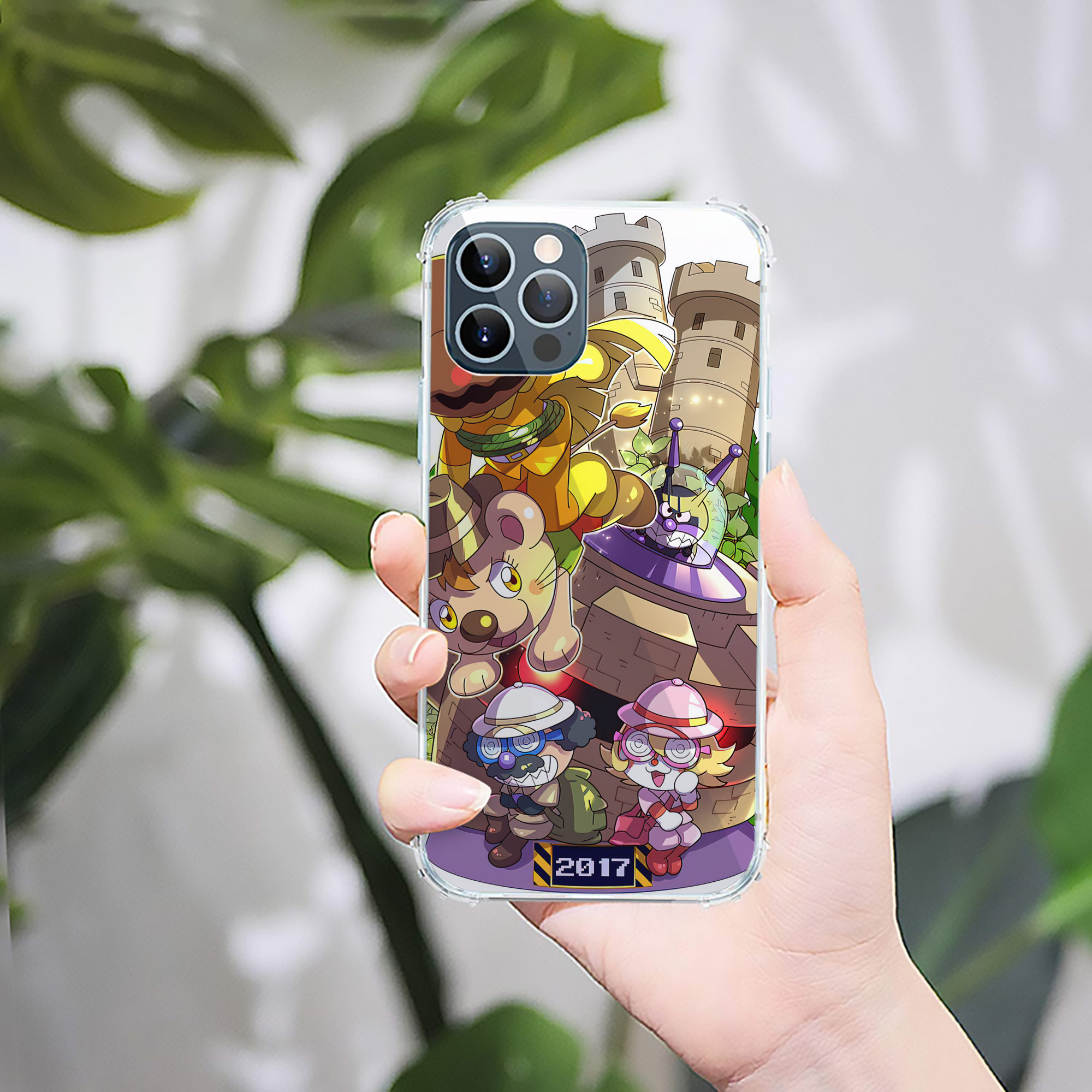 （画像用） アンパンマン Anpanman 【iPhone 12シリーズ対応】透明スマホケース（クリアソフトケース）